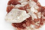 Fibrous, Rose-Red Inesite & Calcite Associaiton - South Africa #210755-1